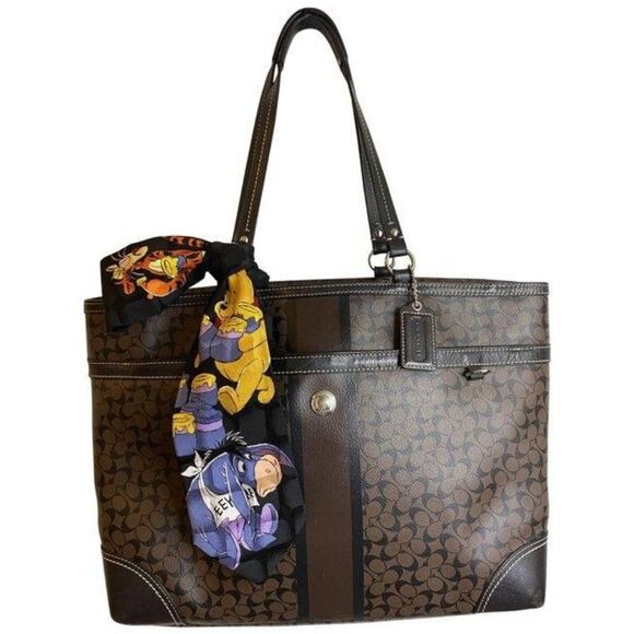 Coach Handbags - coach shopping xl w w add on winnie the pooh tie b